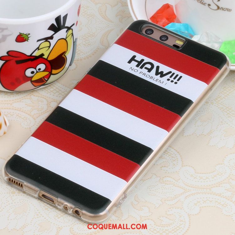 Étui Huawei P10 Peinture Dessin Animé Chat, Coque Huawei P10 Art Frais