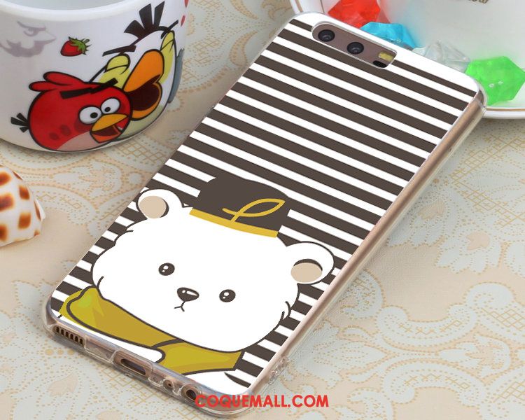 Étui Huawei P10 Peinture Dessin Animé Chat, Coque Huawei P10 Art Frais