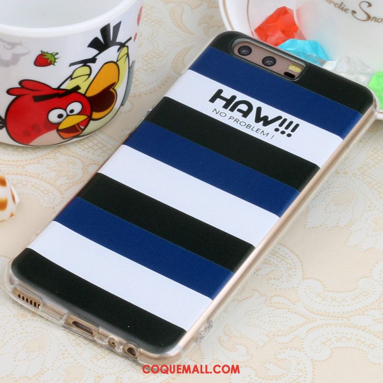 Étui Huawei P10 Peinture Dessin Animé Chat, Coque Huawei P10 Art Frais