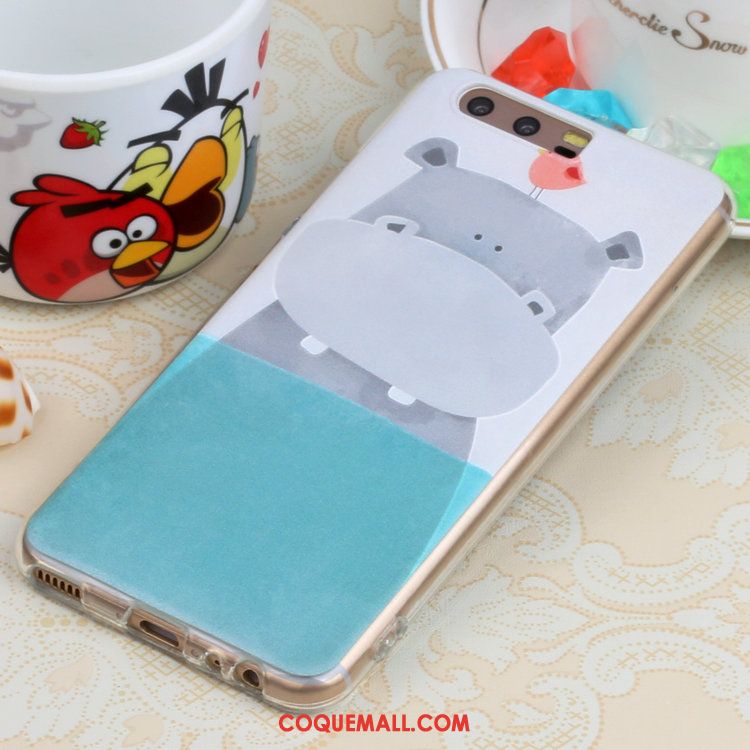 Étui Huawei P10 Peinture Dessin Animé Chat, Coque Huawei P10 Art Frais