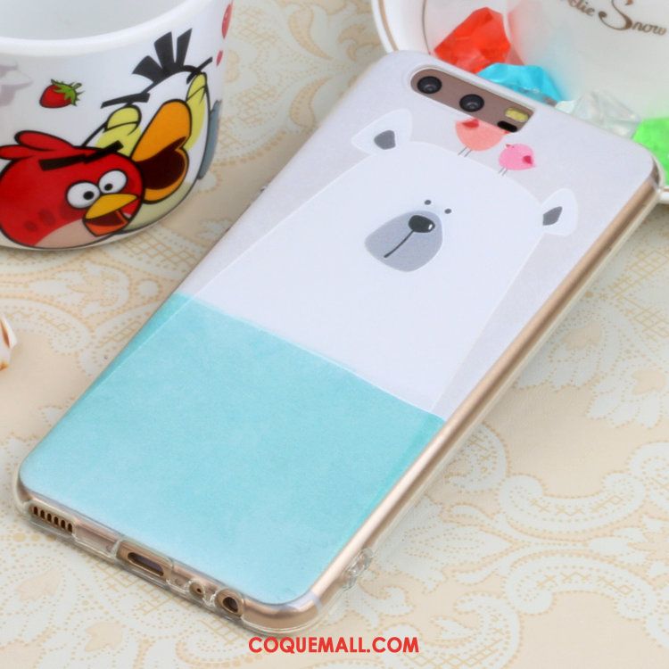 Étui Huawei P10 Peinture Dessin Animé Chat, Coque Huawei P10 Art Frais