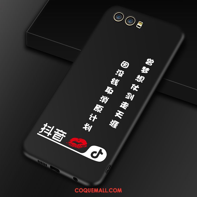 Étui Huawei P10 Personnalité Téléphone Portable Incassable, Coque Huawei P10 Noir Fluide Doux