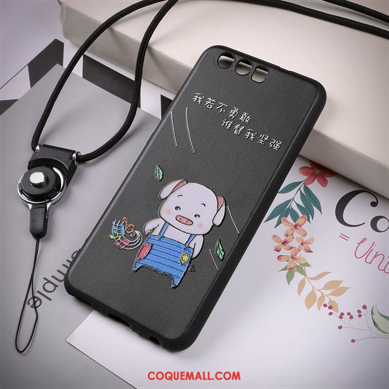 Étui Huawei P10 Plume Téléphone Portable Chanceux, Coque Huawei P10 Tout Compris Support