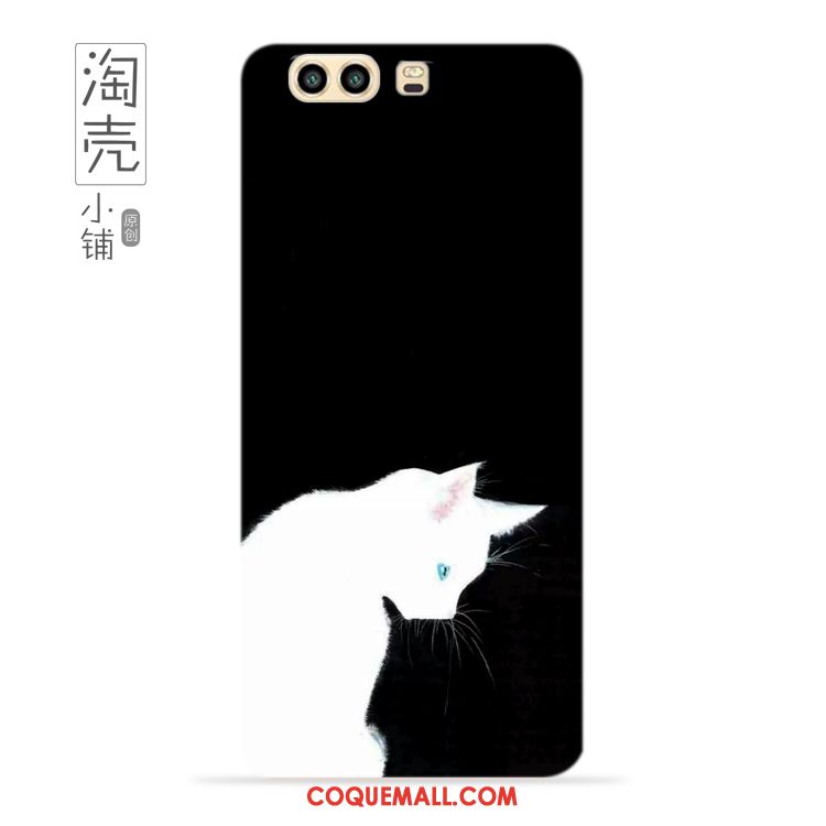 Étui Huawei P10 Plus Amoureux Personnalité Chat, Coque Huawei P10 Plus Personnalisé Fluide Doux