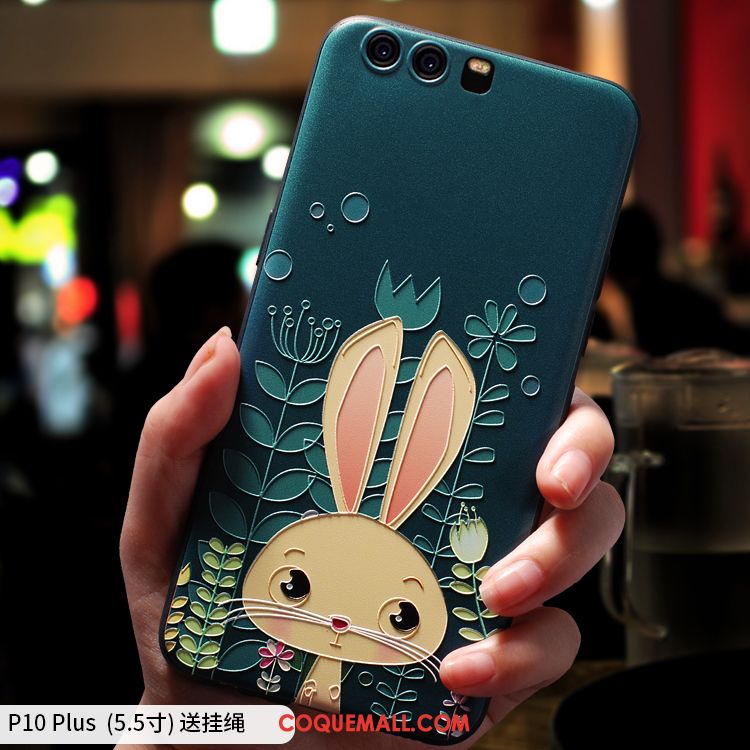 Étui Huawei P10 Plus Créatif Incassable Charmant, Coque Huawei P10 Plus Dessin Animé Téléphone Portable