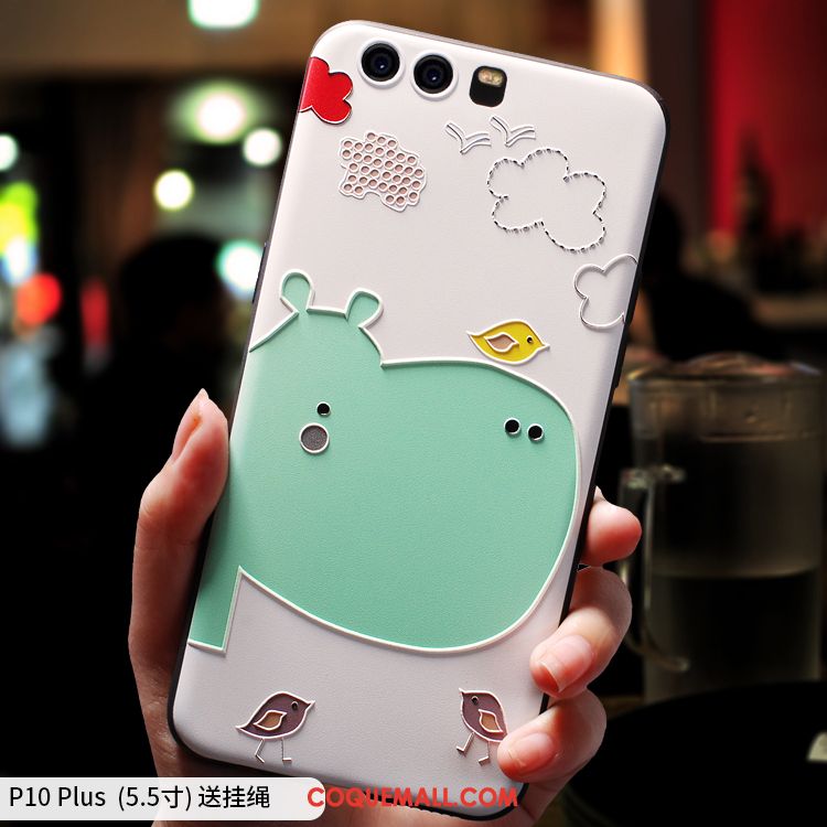 Étui Huawei P10 Plus Créatif Incassable Charmant, Coque Huawei P10 Plus Dessin Animé Téléphone Portable