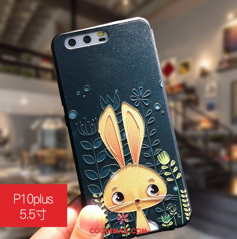 Étui Huawei P10 Plus Dessin Animé Difficile Tout Compris, Coque Huawei P10 Plus Bleu Clair Protection