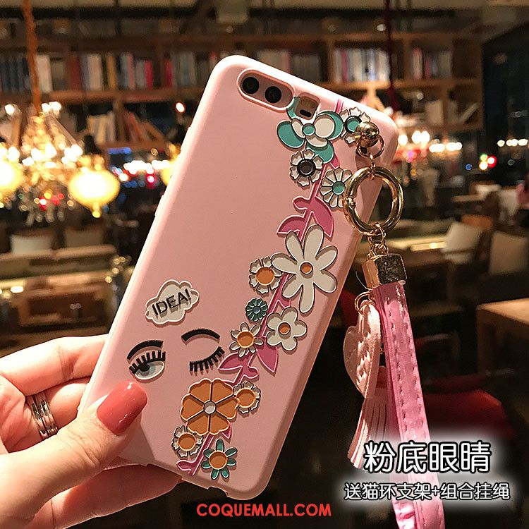 Étui Huawei P10 Plus Gaufrage Amour Tout Compris, Coque Huawei P10 Plus Téléphone Portable Rose