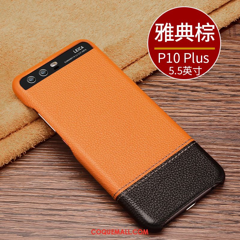 Étui Huawei P10 Plus Incassable Nouveau Business, Coque Huawei P10 Plus Téléphone Portable Étui En Cuir Beige