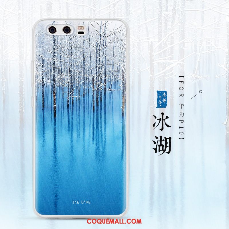 Étui Huawei P10 Plus Incassable Protection Téléphone Portable, Coque Huawei P10 Plus Créatif Bleu