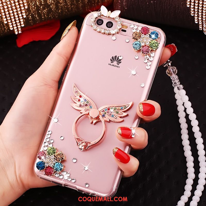 Étui Huawei P10 Plus Incassable Silicone Rose, Coque Huawei P10 Plus Téléphone Portable