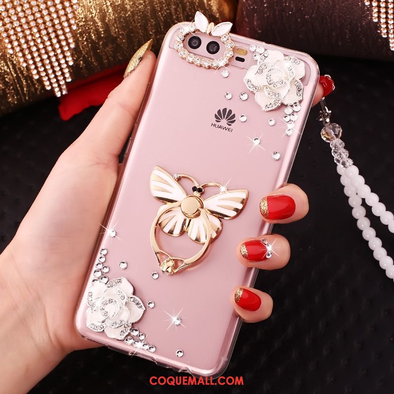 Étui Huawei P10 Plus Incassable Silicone Rose, Coque Huawei P10 Plus Téléphone Portable