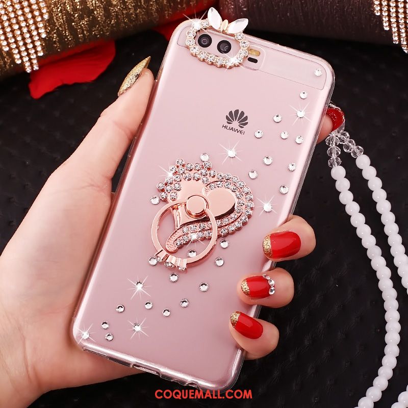 Étui Huawei P10 Plus Incassable Silicone Rose, Coque Huawei P10 Plus Téléphone Portable