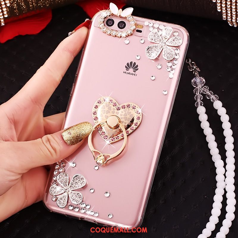 Étui Huawei P10 Plus Incassable Silicone Rose, Coque Huawei P10 Plus Téléphone Portable