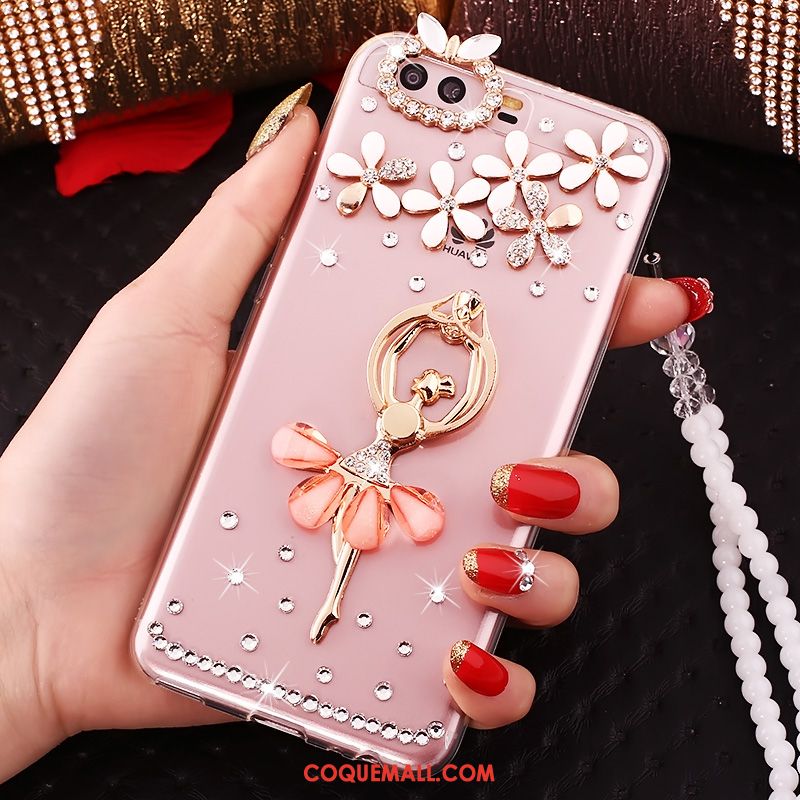 Étui Huawei P10 Plus Incassable Silicone Rose, Coque Huawei P10 Plus Téléphone Portable