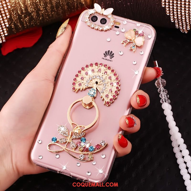 Étui Huawei P10 Plus Incassable Silicone Rose, Coque Huawei P10 Plus Téléphone Portable