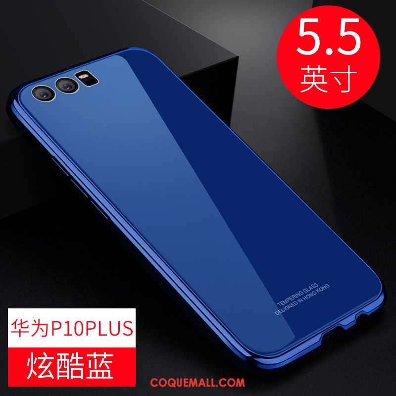 Étui Huawei P10 Plus Personnalité Incassable Métal, Coque Huawei P10 Plus Border Verre