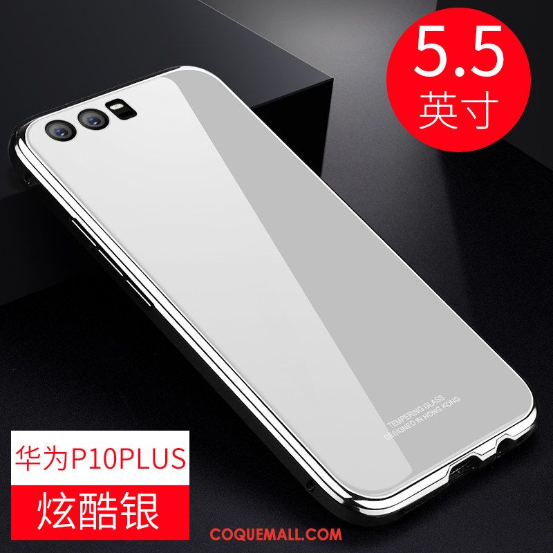 Étui Huawei P10 Plus Personnalité Incassable Métal, Coque Huawei P10 Plus Border Verre