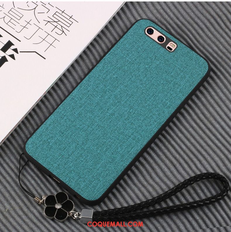 Étui Huawei P10 Plus Protection Paon Ornements Suspendus, Coque Huawei P10 Plus Vert Élégant