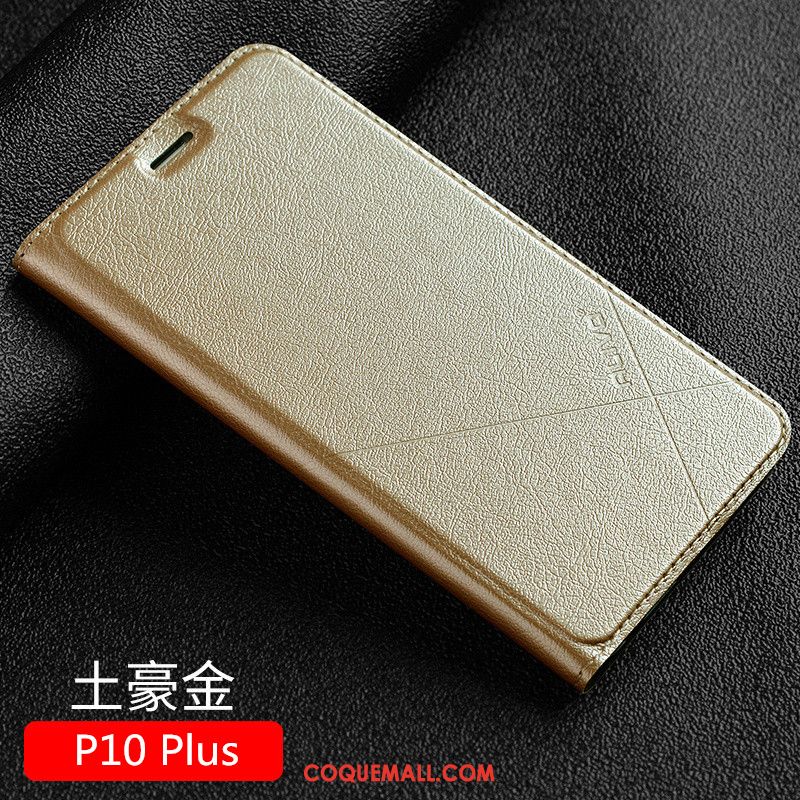 Étui Huawei P10 Plus Protection Téléphone Portable Étui En Cuir, Coque Huawei P10 Plus Incassable Clamshell Braun Braun