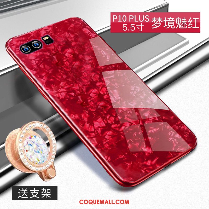 Étui Huawei P10 Plus Silicone Rouge Créatif, Coque Huawei P10 Plus Ornements Suspendus Net Rouge