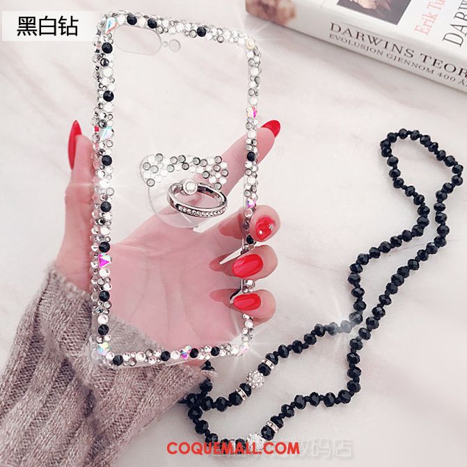 Étui Huawei P10 Plus Transparent Noir Luxe, Coque Huawei P10 Plus Blanc Fluide Doux