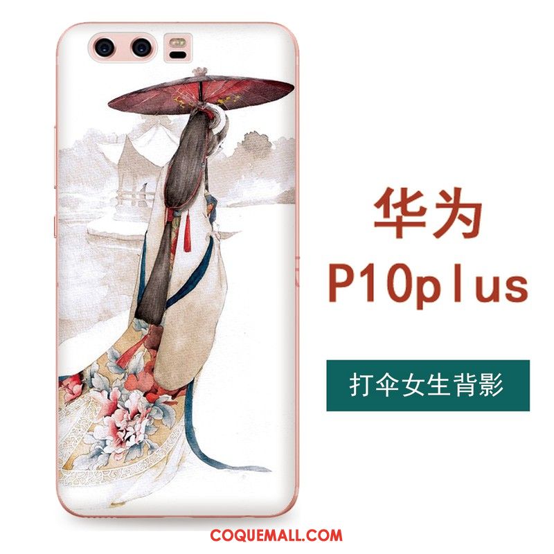 Étui Huawei P10 Plus Téléphone Portable Art Ornements Suspendus, Coque Huawei P10 Plus Fluide Doux Tout Compris