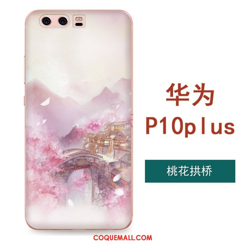 Étui Huawei P10 Plus Téléphone Portable Art Ornements Suspendus, Coque Huawei P10 Plus Fluide Doux Tout Compris