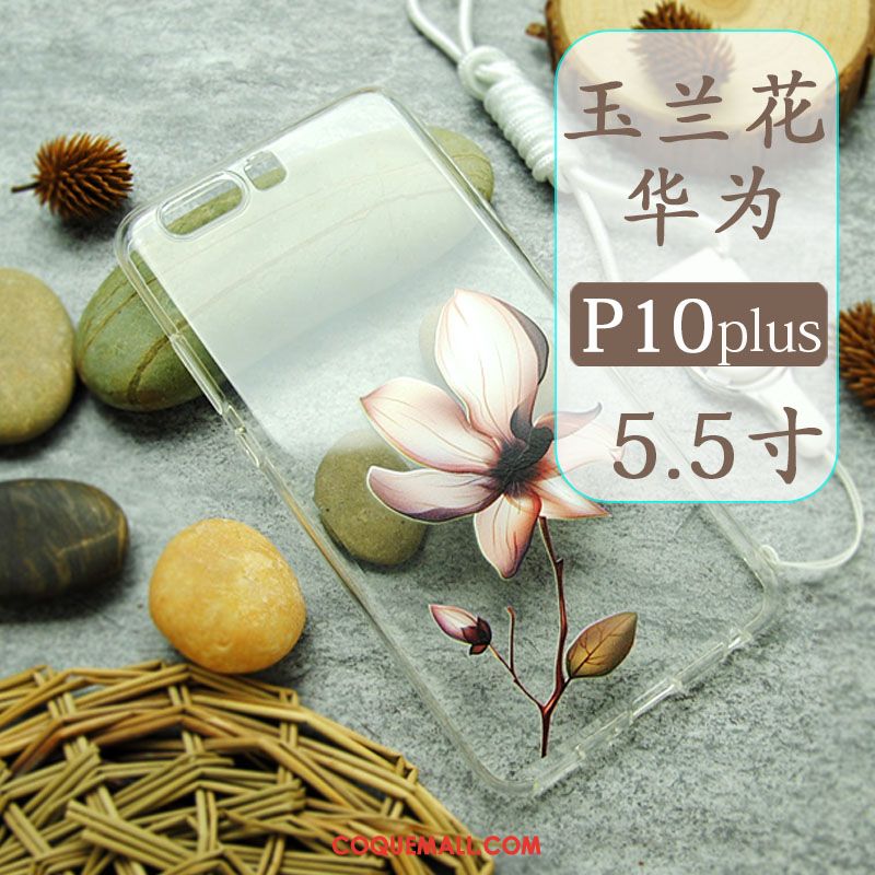 Étui Huawei P10 Plus Téléphone Portable Ornements Suspendus Frais, Coque Huawei P10 Plus Petit Fluide Doux