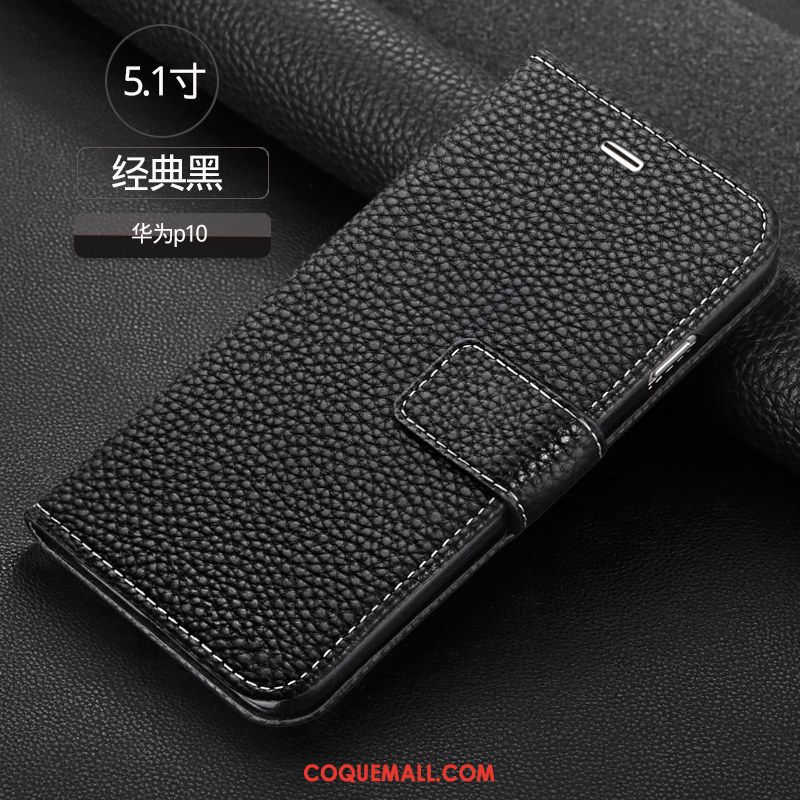 Étui Huawei P10 Protection Marron Membrane, Coque Huawei P10 Clamshell Téléphone Portable