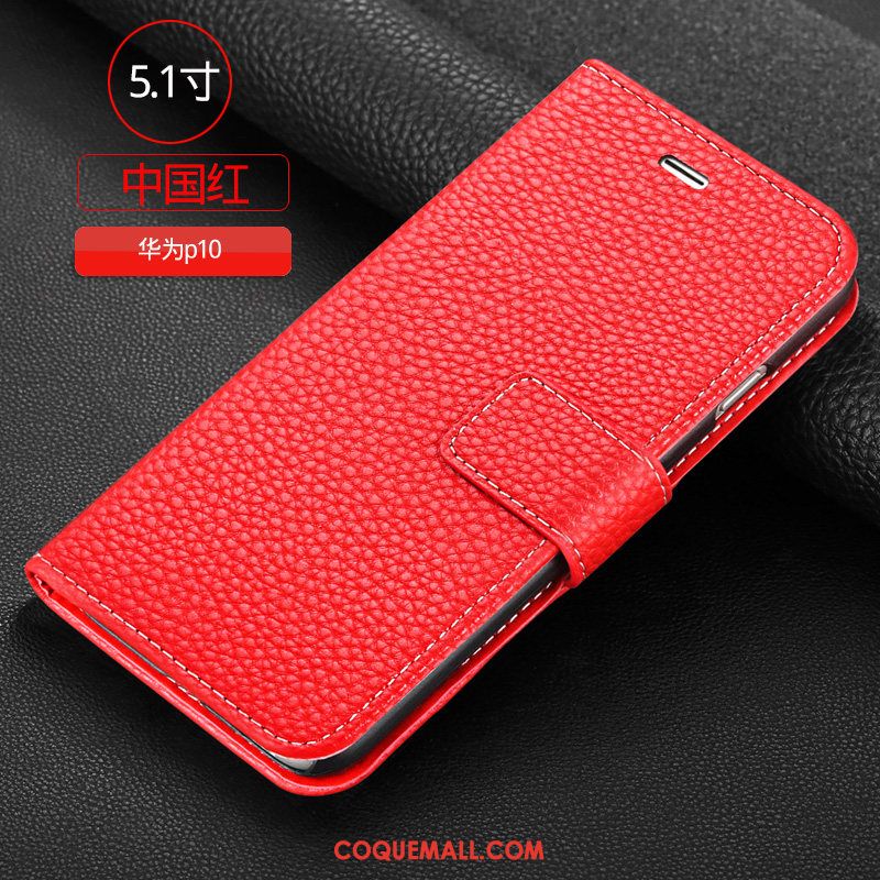 Étui Huawei P10 Protection Marron Membrane, Coque Huawei P10 Clamshell Téléphone Portable