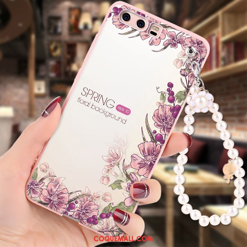 Étui Huawei P10 Protection Ornements Suspendus Téléphone Portable, Coque Huawei P10 Peinture Dessin Animé