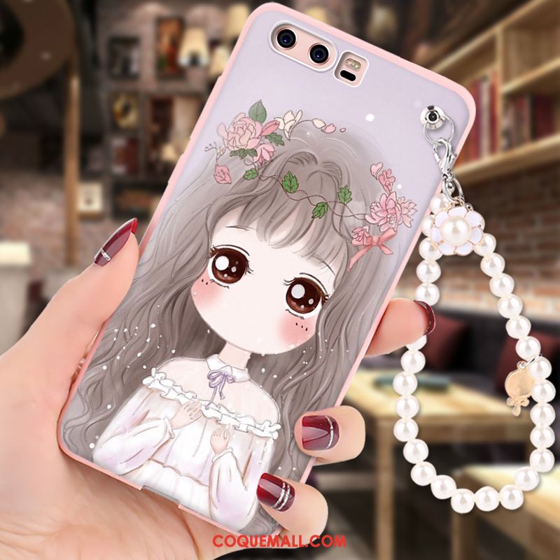 Étui Huawei P10 Protection Ornements Suspendus Téléphone Portable, Coque Huawei P10 Peinture Dessin Animé