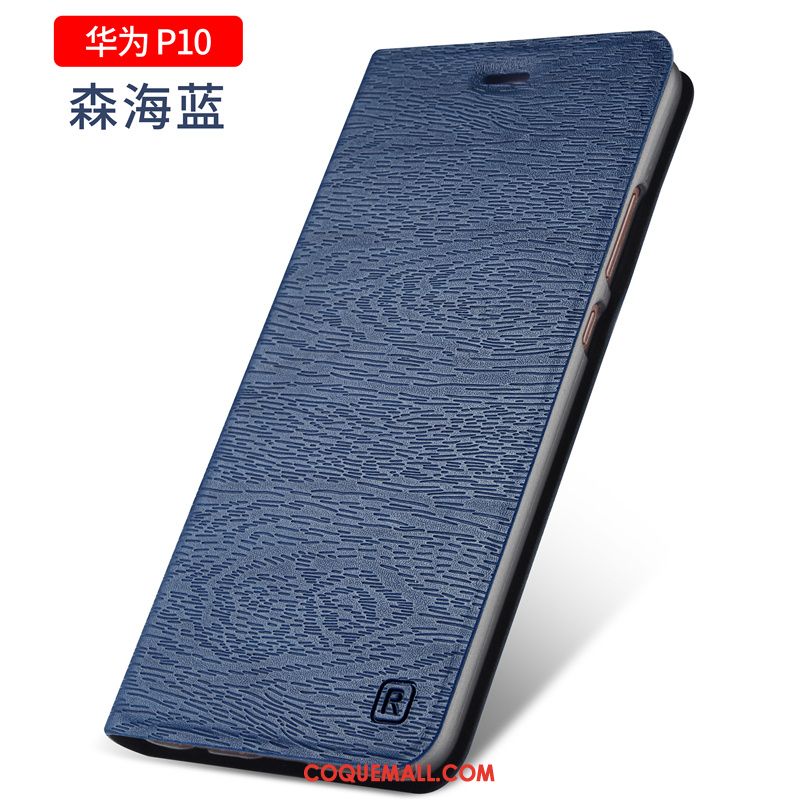 Étui Huawei P10 Protection Très Mince Noir, Coque Huawei P10 Étui En Cuir Téléphone Portable