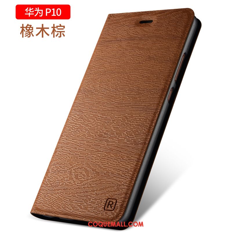 Étui Huawei P10 Protection Très Mince Noir, Coque Huawei P10 Étui En Cuir Téléphone Portable