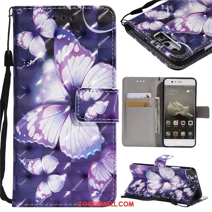 Étui Huawei P10 Rose Protection Téléphone Portable, Coque Huawei P10 Dessin Animé Fluide Doux