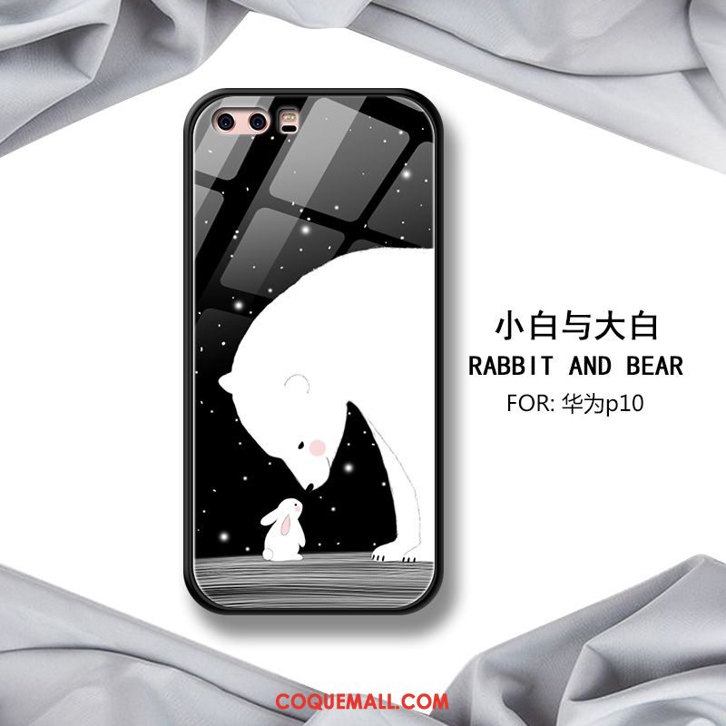 Étui Huawei P10 Verre Créatif Téléphone Portable, Coque Huawei P10 Silicone Incassable