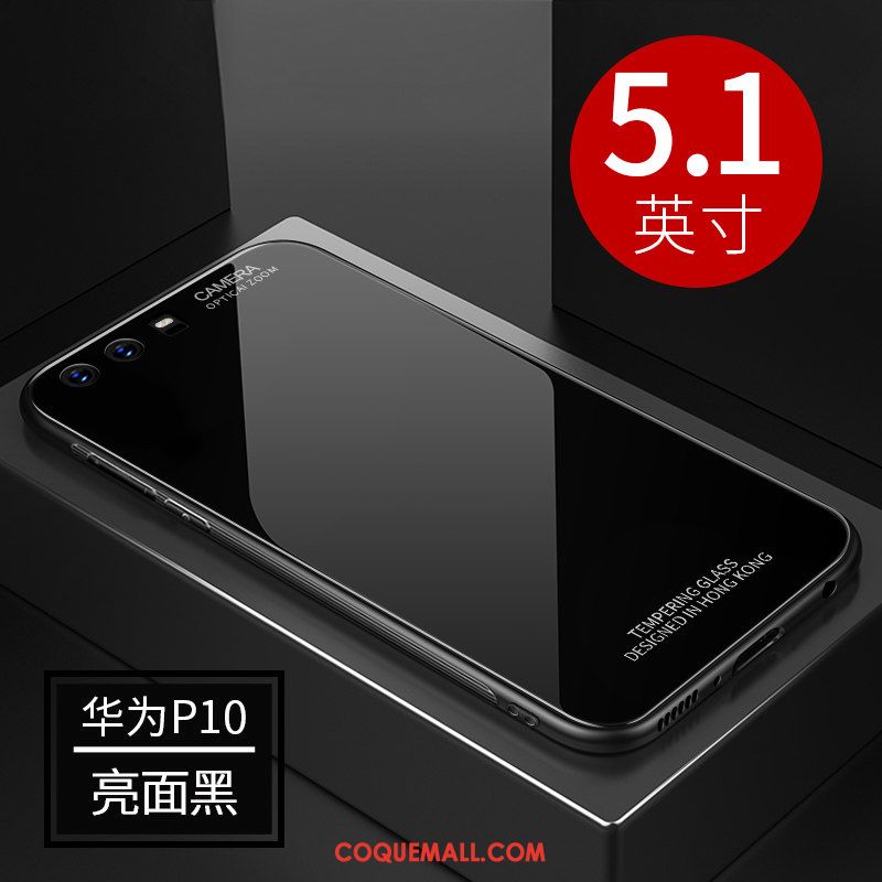 Étui Huawei P10 Verre Très Mince Blanc, Coque Huawei P10 Créatif Téléphone Portable
