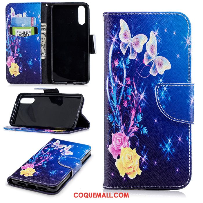 Étui Huawei P20 Dessin Animé Clamshell Noir, Coque Huawei P20 Incassable Fluide Doux