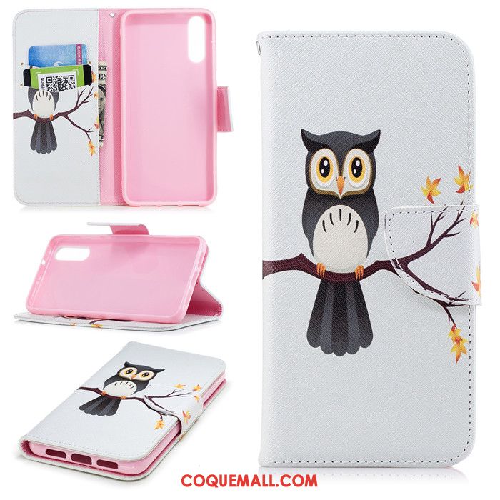 Étui Huawei P20 Dessin Animé Clamshell Noir, Coque Huawei P20 Incassable Fluide Doux