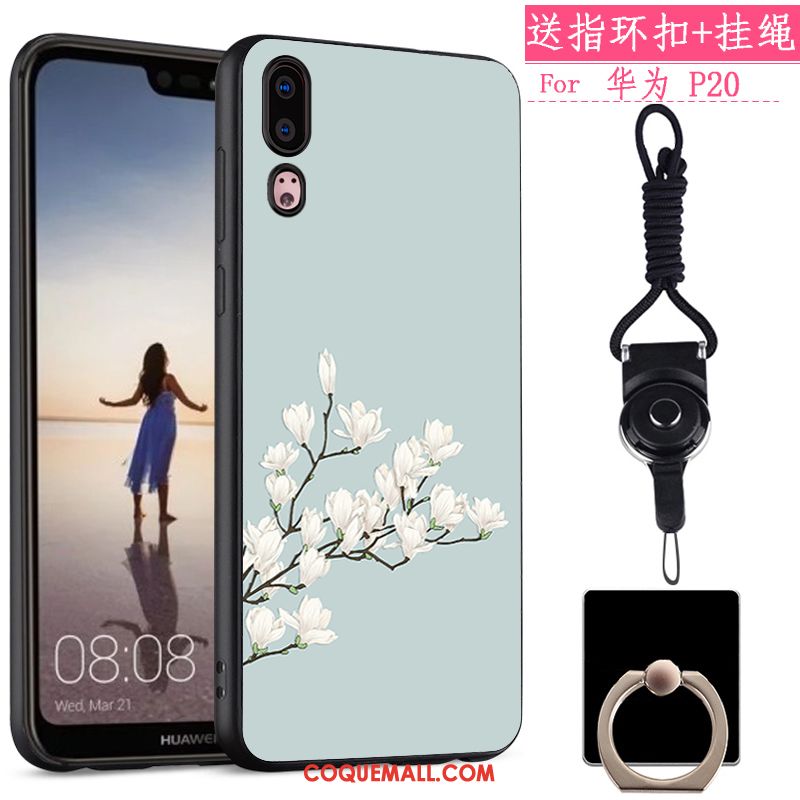 Étui Huawei P20 Dessin Animé Fluide Doux Créatif, Coque Huawei P20 Tout Compris Tendance