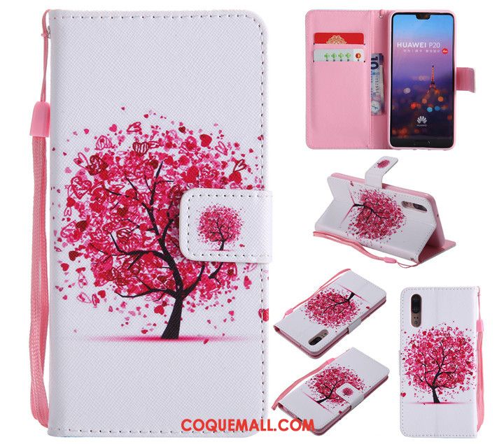 Étui Huawei P20 Fluide Doux Dessin Animé Nouveau, Coque Huawei P20 Bleu Incassable