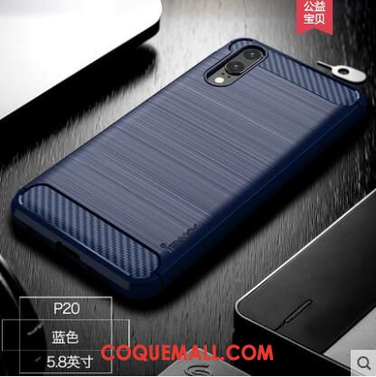 Étui Huawei P20 Fluide Doux Refroidissement Gris, Coque Huawei P20 Téléphone Portable