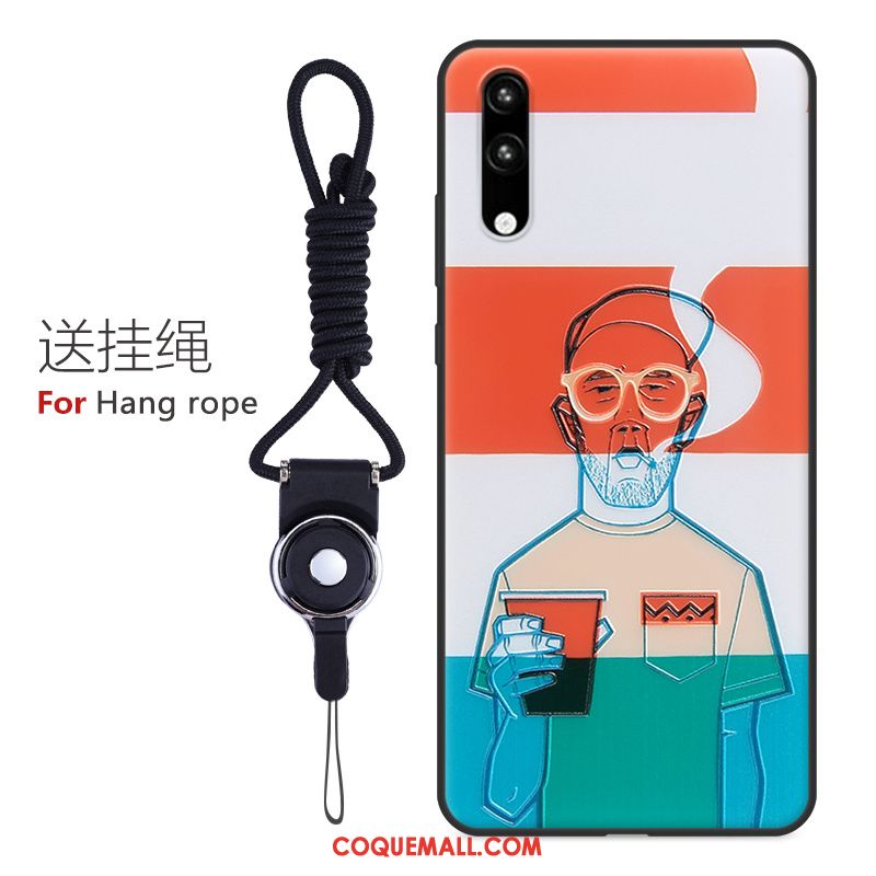 Étui Huawei P20 Gaufrage Dessin Animé Luxe, Coque Huawei P20 Téléphone Portable Fluide Doux