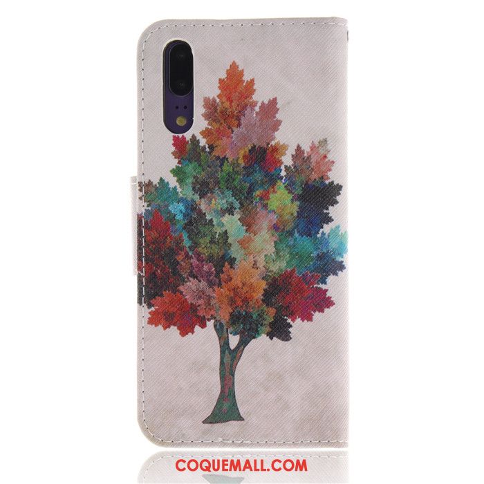 Étui Huawei P20 Gris Tout Compris Personnalité, Coque Huawei P20 Protection Étui En Cuir