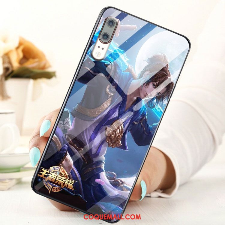 Étui Huawei P20 Incassable Mode Noir, Coque Huawei P20 Tout Compris Ornements Suspendus