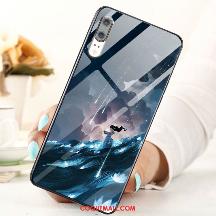 Étui Huawei P20 Incassable Mode Noir, Coque Huawei P20 Tout Compris Ornements Suspendus