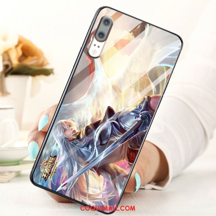 Étui Huawei P20 Incassable Mode Noir, Coque Huawei P20 Tout Compris Ornements Suspendus