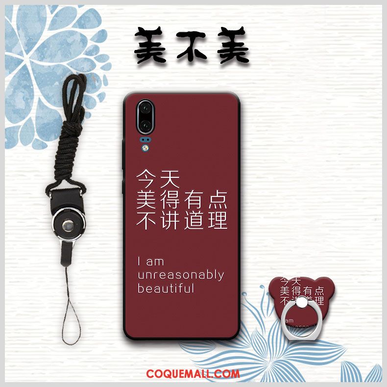 Étui Huawei P20 Incassable Téléphone Portable Fluide Doux, Coque Huawei P20 Noir