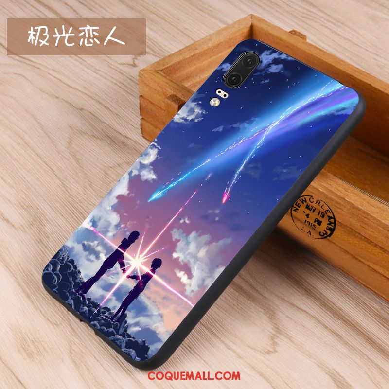 Étui Huawei P20 Incassable Téléphone Portable Tout Compris, Coque Huawei P20 Tendance Fluide Doux